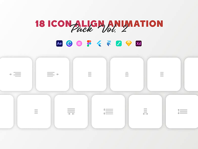 Lottie Files (18 Icon Align Pack Vol. 2) align animation auto looped branding bundle design footage graphic design icon iconscout illustration lottie lottie files motion graphics pack plugin preset user user experience user interface