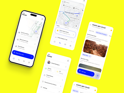 Biking app concept // biking biking app clean clean ui dashboard map route tracking ui