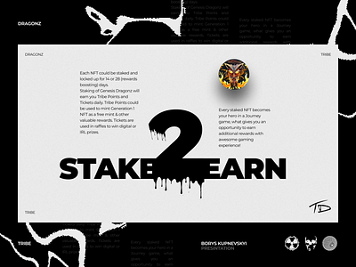 Tribe Dragons - Web3 - Crypto black blockchain branding crypto graphic design homepage landing landing page logo motion graphics nft uiux web design web3 website