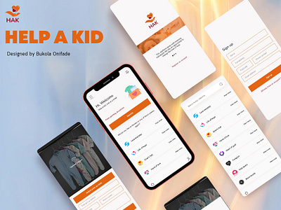 Help a Kid - an application for donating kids' clothing product design ui user experience user research ux ux design wireframing