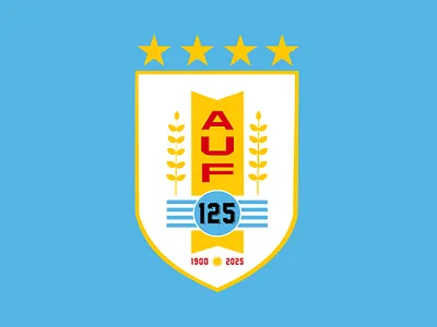 Uruguayan Football Association - 125 Años branding celeste design football graphic design logo soccer south america sport uruguay visual art