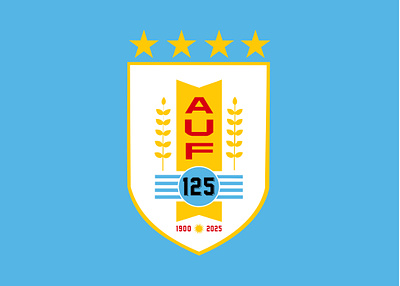 Uruguayan Football Association - 125 Años branding celeste design football graphic design logo soccer south america sport uruguay visual art