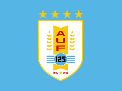 Uruguayan Football Association - 125 Años branding celeste design football graphic design logo soccer south america sport uruguay visual art