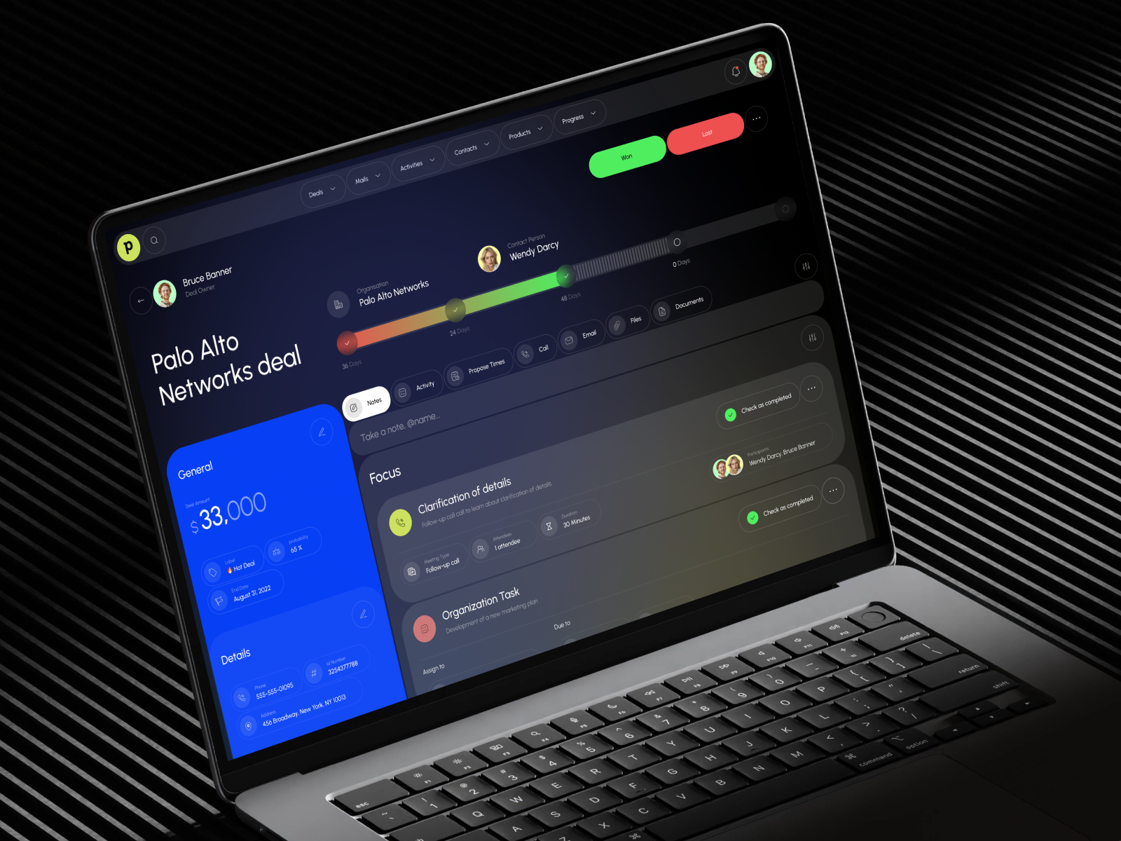 Pipedrive CRM - Deal Management Software app app design automation b2b business crm deals design management optimization pipeline platform product design saas software ui ux web web app web app design
