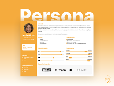 User Persona branding persona research ui design ux