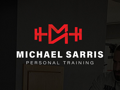 Personal trainer branding branding fitness gym leontios logotype michael personal trainer sakellis sarris weights