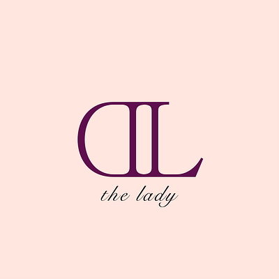 The lady brand branding graphic design logo