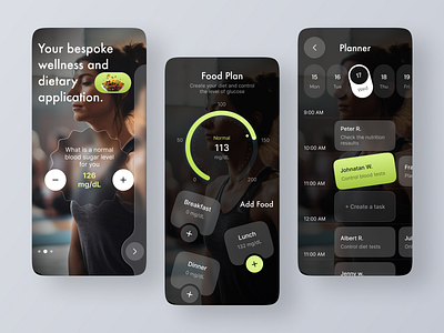 Personal Dieticians app | Fitness | Health | Dietapp | Nutrition activity tracker ai fitness app clean fitness ai assistant fitness app fitness tracker health care healthcare app healthy modern nutrition orange organic smoothies steps ui ui kit virtual ai coach wellness workout app