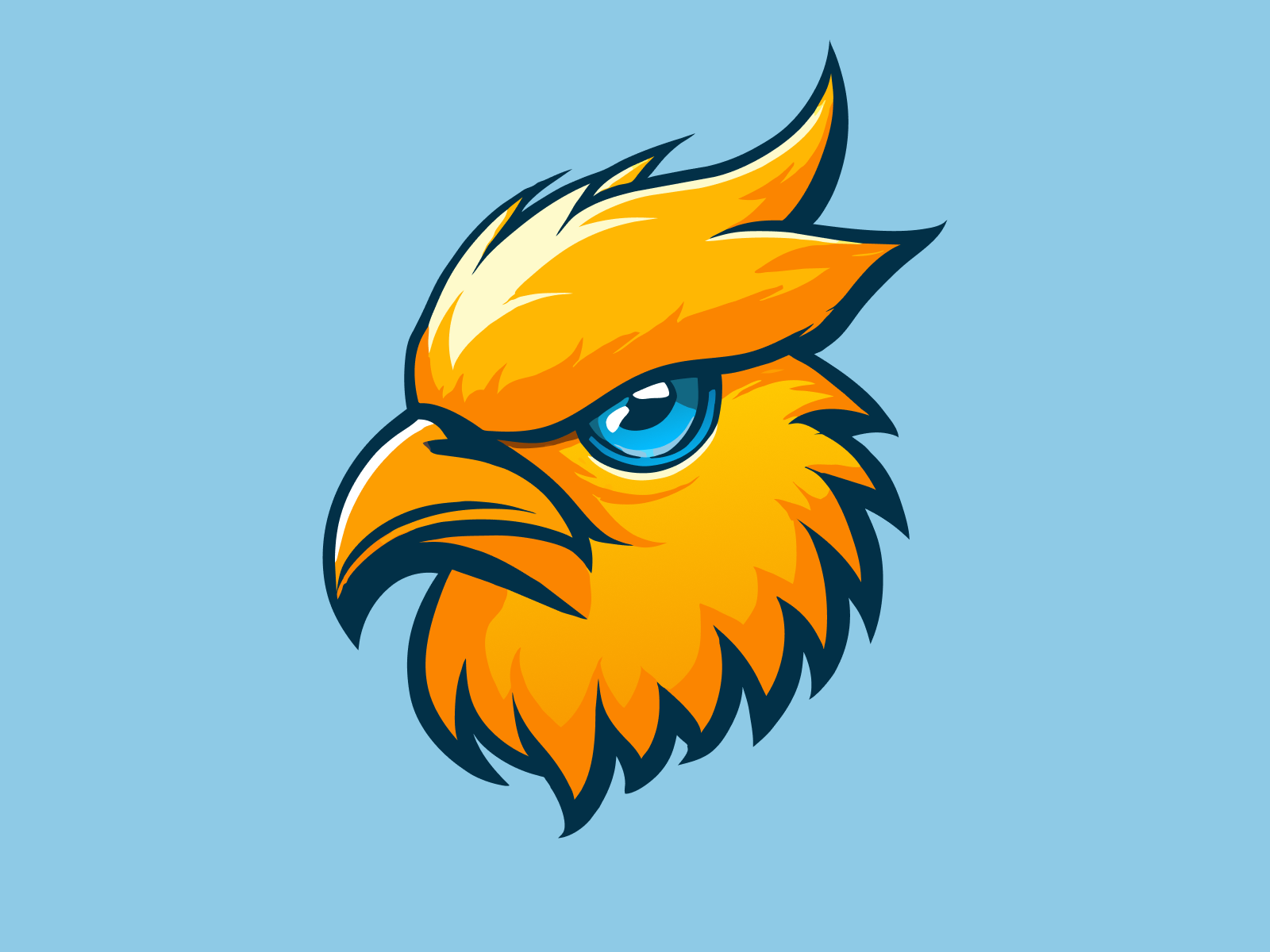 Hen Head mascot Design | Mascot Logo branding design eagle head elephant head graphic design hen head illustration logo mascot mascot logo ui ux vector wolf head