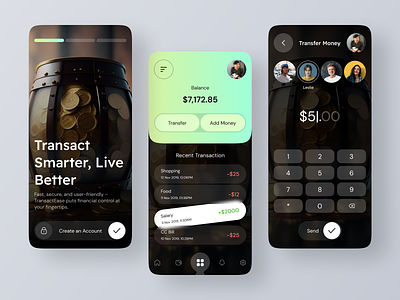 Pay In Out | Money Transaction App | Finance | Payment | Wallet android app app design balance banking budget charts finance income investment ios minimal mobile online banking saas saving ui ui ux wallet web