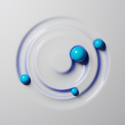 The Orbit - #Blender 3d animation blender dynamic paint motion graphics orbit particle ui