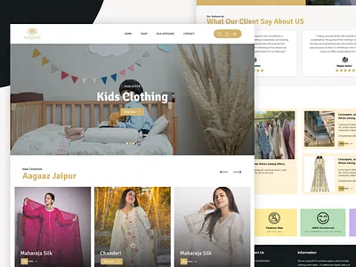 Fashion Landing Page design branding fashion figma graphic design logo motion graphics sketch ui website