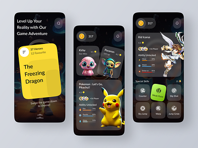 Anime Games - NFT App for Games | Blockchain | Gaming | Crypto 3d animation anime app design blockchain branding crypto design ethereum game gradient graphic design heroes like logo mobile mobile app motion graphics nft ux