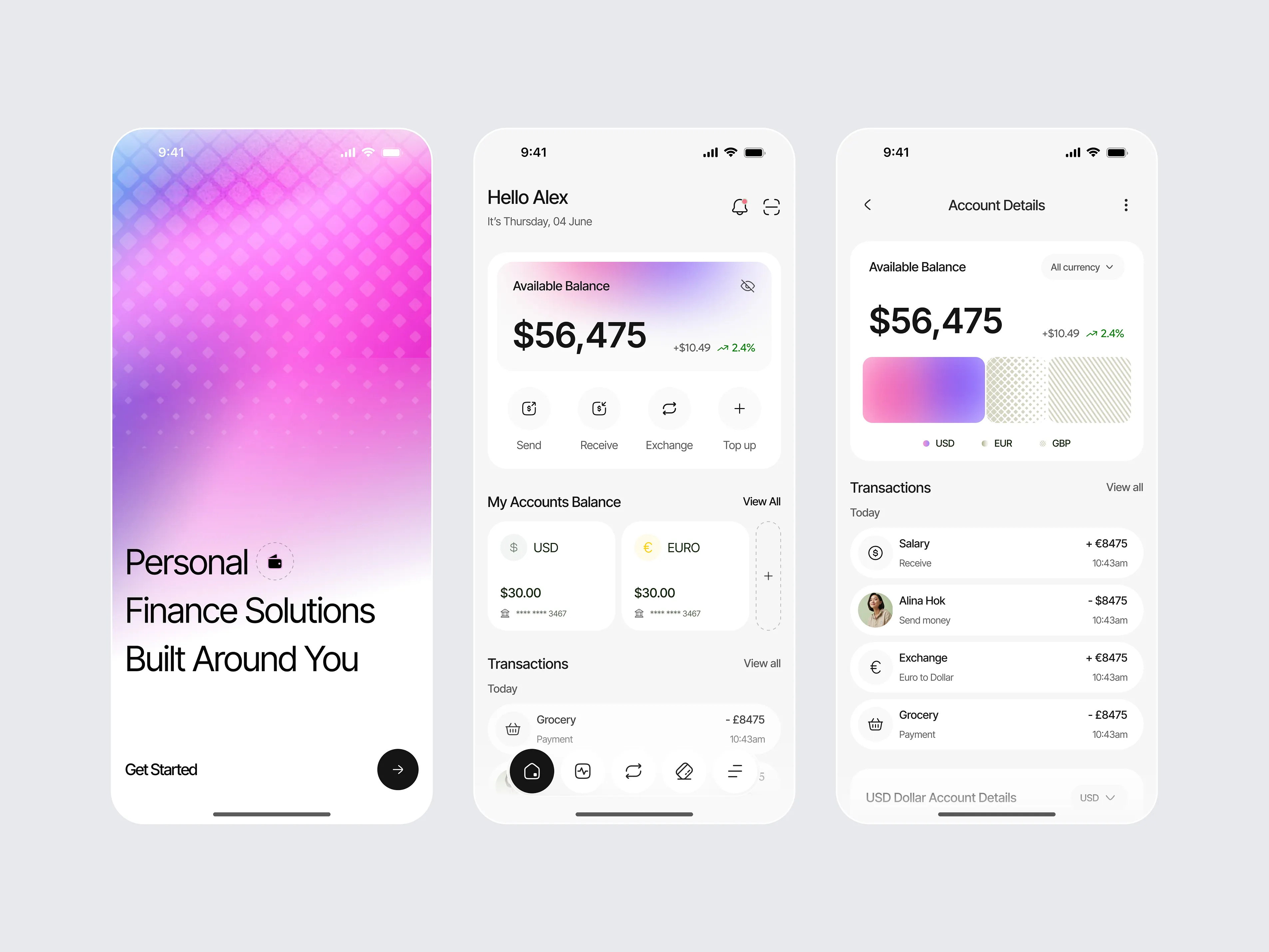 Finance App Design adobe xd android app design crypto app design design uiux figma design finance app fintech app ios app design mobile app mobile app design oripio saas mobile app ui design ui uiux ux designer wallet app website design