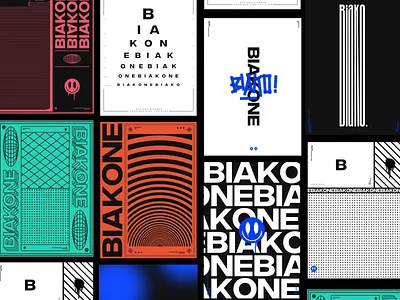 Biakone Poster project art direction biakone design modern poster typography