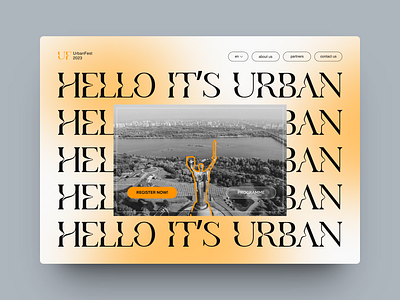 UrbanFest Kyiv branding design graphic design landing logo typography ui uxui web web design