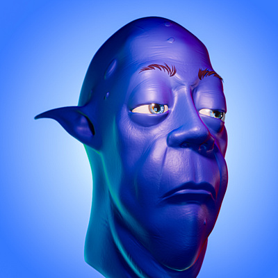 Mr. Blue 3d blender character art character design character modeling