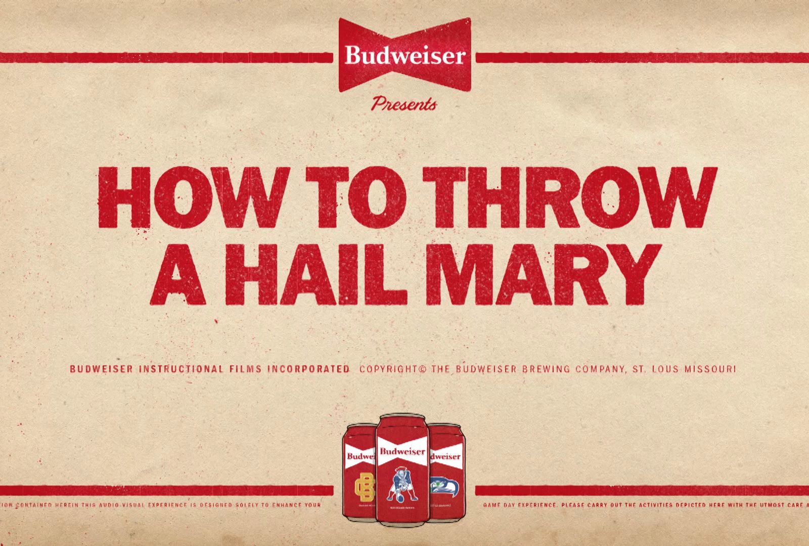Budweiser · How to throw a hail Mary by Martin Tognola on Dribbble