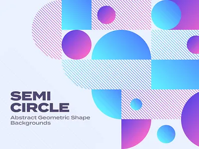 Abstract Geometric Shape Backgrounds abstract background bauhaus circles composition geometric gradient illustration modern scandinavian semi circle semicircle semicircles shape shapes vector wallpaper