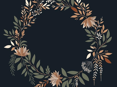 Floral wreath with beige arrangement beige botanical branch bridal composition elegant wreath floral frame graphic design greenery herbal illustration leaves rustic save the data twigs vector illustration wedding invitation wreath