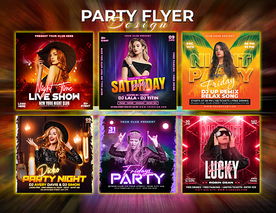 Party Flyer brand identity branding club party design dj night club dj night pary dj party enjoy the party flyer flyer design night club party party flyer party flyer design party flyers party time partyfood partyherd partying partymusci