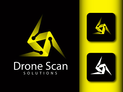 Drone Scan logo design best logo branding business logo drone logo drone shop logo graphic design logo logo design tech tech logo