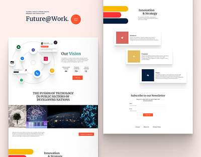 Future of work and technology branding innovation public sector technology ui uiux design visual design