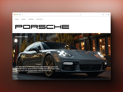 Porsche - Landing Design branding design ecommerce porsche landing design ui uiux ux vector website