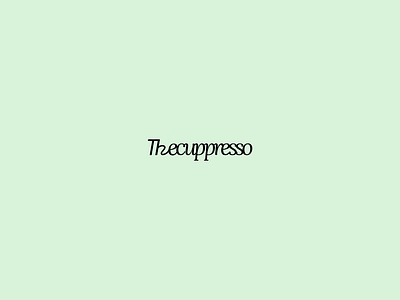 Thecuppresso | coffee branding brand branding coffee design japan logo minimal typography