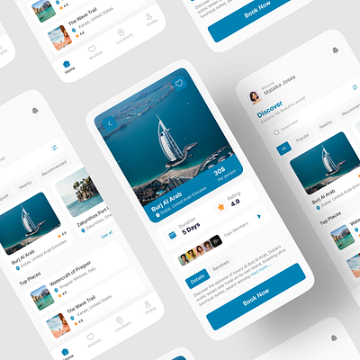 Travel Mobile App ui app design booking app flight app hotel app mobile app design travel app travel bokking mobile appp ui ui design ui ux user interface design ux design web design