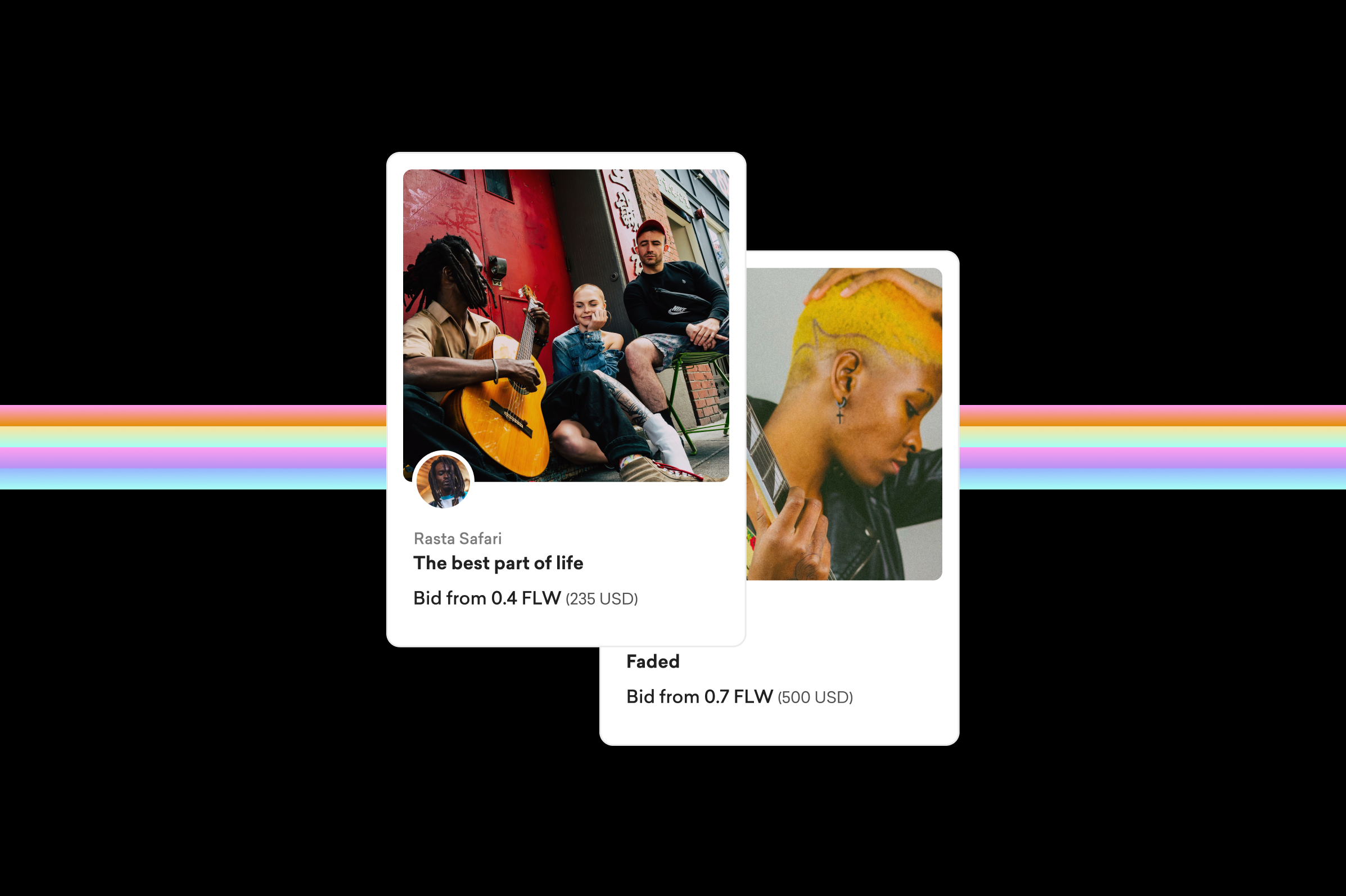 Waves- Discover & Collect Rare Beats beats branding colorful crypto discover entertainment landing page minimal music music website product design sound sound design ux design web3