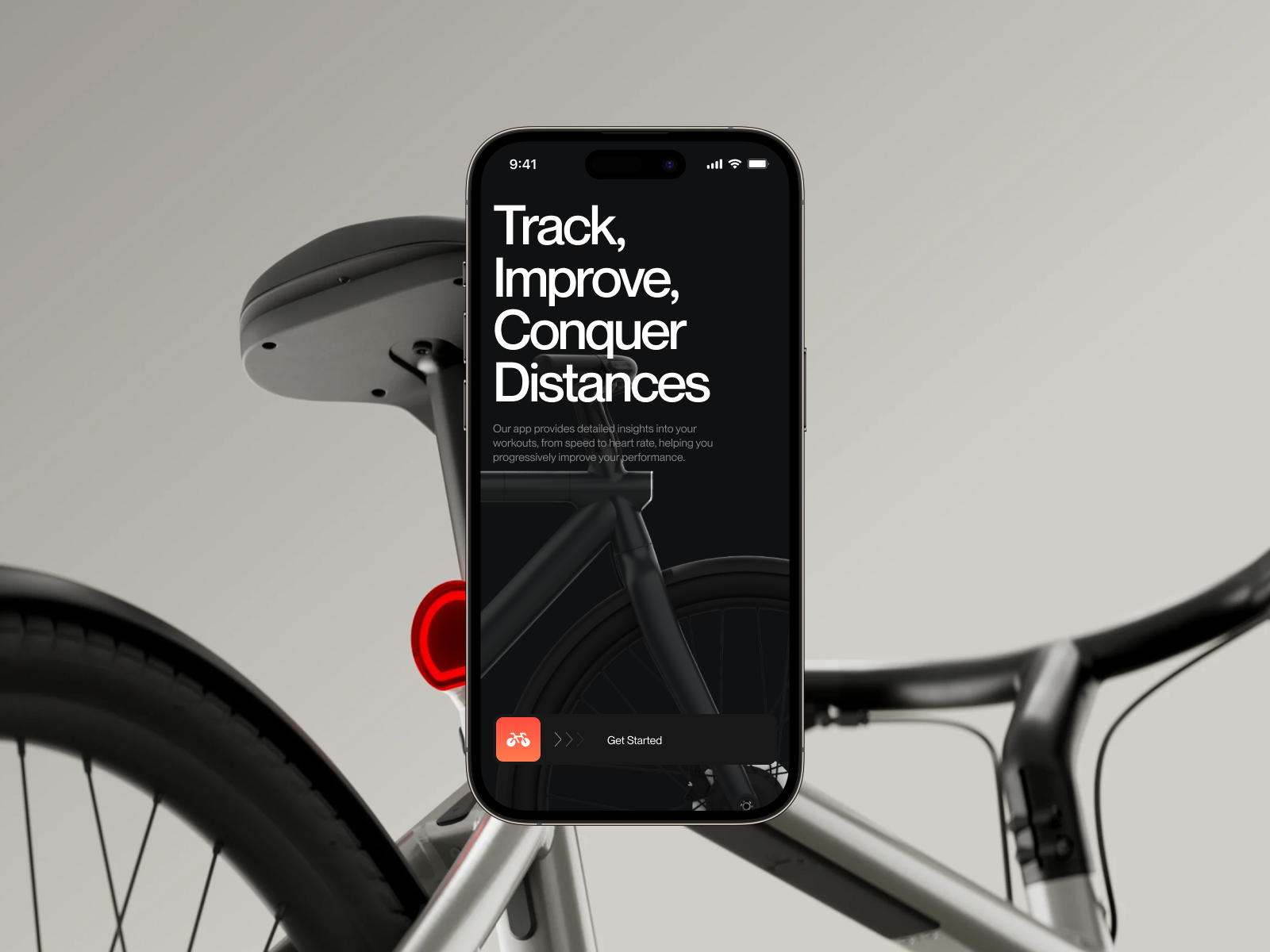 CycleMe® Tracker App/ Cycling Animation/ Mobile UI by Dima Nalivko