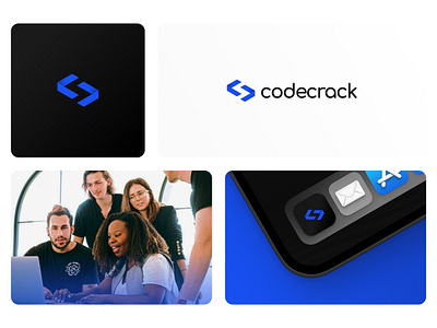 Codecrack - Logo design brand branding design graphic design illustration logo typography vector