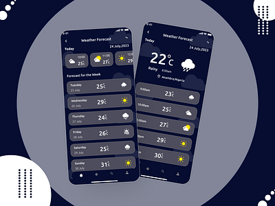 Weather - Day 37 Design Daily ui challenge app challenge daily ui design forcast graphic design typography ui ux weather