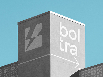 Boltra ® Branding billboard branding building concrete design download free freebie identity logo mockup mockups psd template typography wall