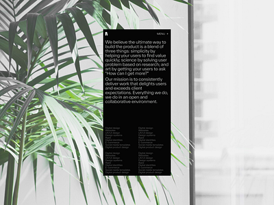 MONOLIF - Studio agency branding creative dark design desktop minimal mobile type typography ui ux website