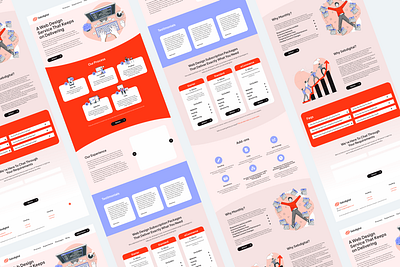 Agency Website Design graphic design landing page design webdesign website