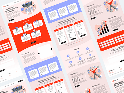 Agency Website Design graphic design landing page design webdesign website