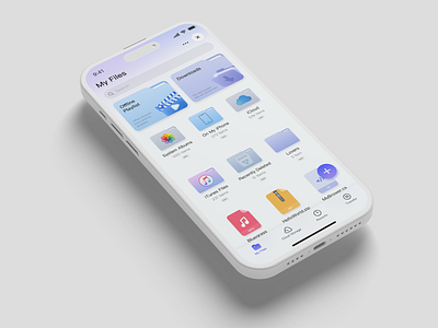 File Management app design file ui