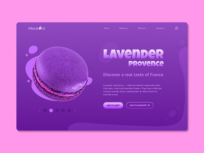 Macaroons Concept bakery concept daily delicious desert design frenchmacarons fruit homepage landing macaroni macaroons main page tasty ui ux web web design webdising website