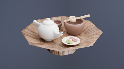 K-Tea set 3d