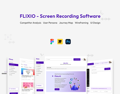 Screen Recording UI/UX Design branding recording screen recording team hub ui uiux ux video editing web ui website design