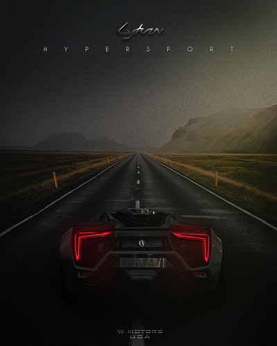 Lykan HyperSport Ad Photo-Manipulation Inspo #cars #lykan #jdm branding cars design inspo graphic design hypersport inspiration jdm logo lykan photo manipulation photoshop poster poster design ui