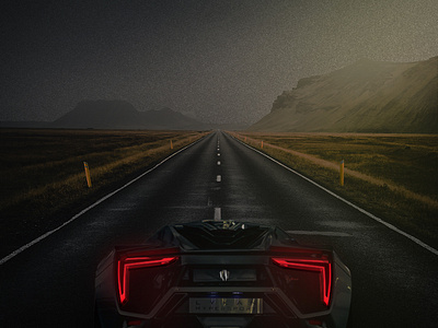 Lykan HyperSport Ad Photo-Manipulation Inspo #cars #lykan #jdm branding cars design inspo graphic design hypersport inspiration jdm logo lykan photo manipulation photoshop poster poster design ui