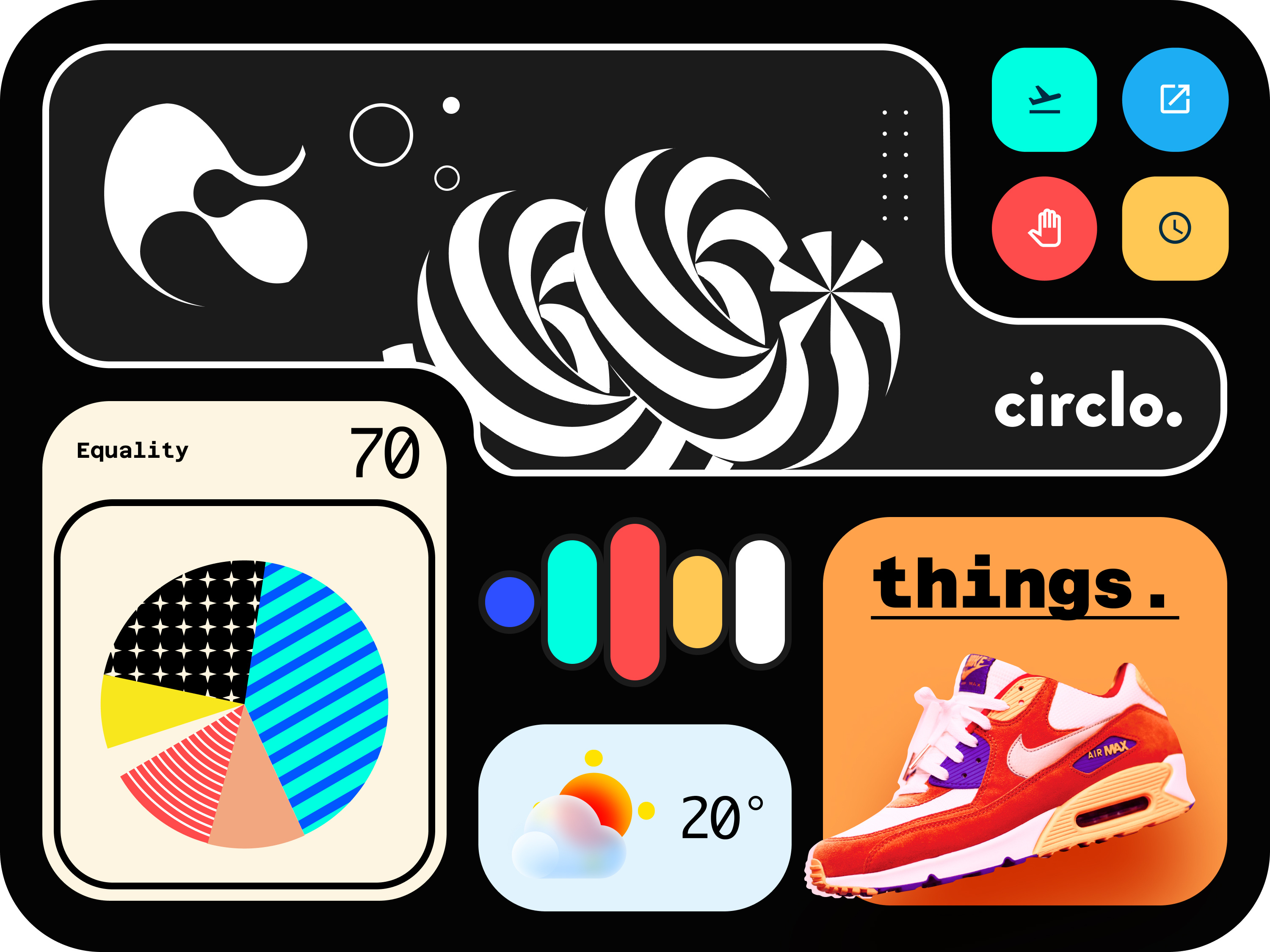 Circlo Style Guide 2 branding circlo design digital nomad mern mui product design react social app social network style guide travel ui design