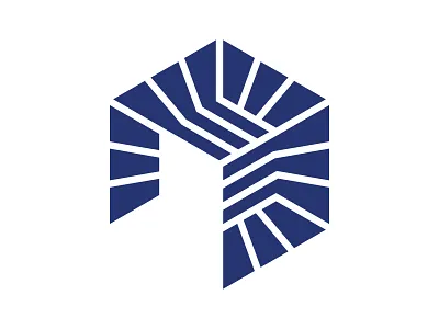 Hexagon Cube Lines Logo abstract cube hexagon logo