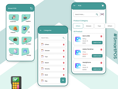 #SmartPOS mobile application smart pos app ui design