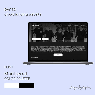 Day 32 of #50daysofdesign crowdfunding dailyui design edufund montserrat ui web webdesign