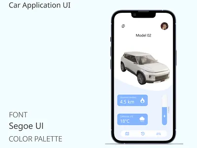 Day 34 of #50daysofdesign car dailyui electric ev mobile segoeui ui vehicle