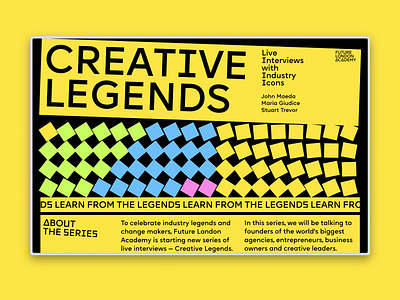 Creative Legends Website animation branding logo